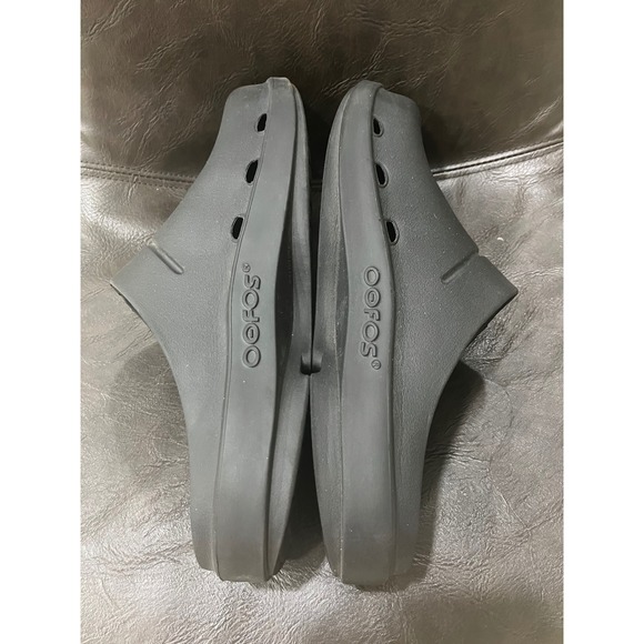 OOFOS OOcloog Recovery Clogs Mens 11 Black Good Comfort Slip On Shoes - Picture 4 of 7